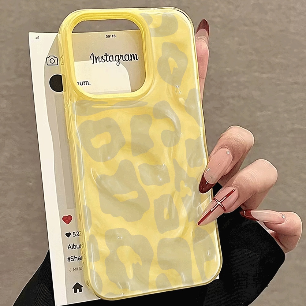 3D Printing Iphone - 3D Water Ripple Leopard Print Phone