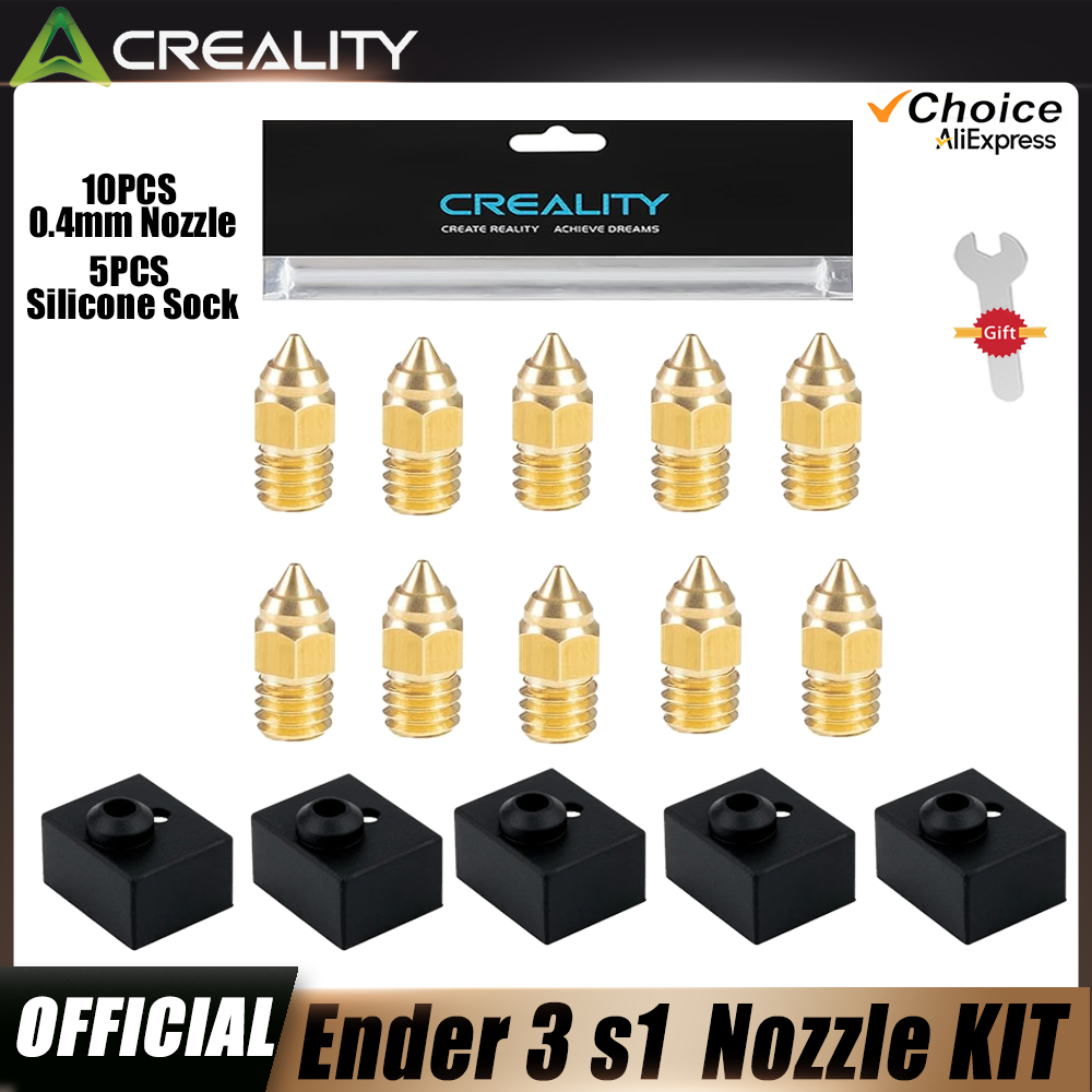 3D Printer Nozzle Brass - Creality 5pcs Ender 3 S1/Ender 3