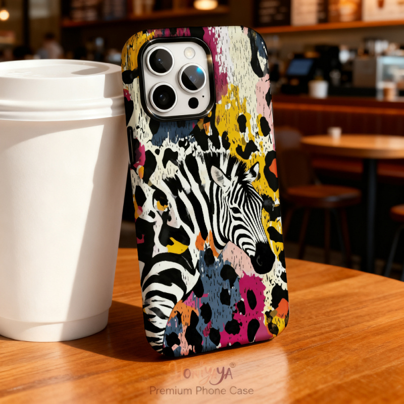 3D Printing Iphone - Shock Absorption Zebra Print Phone Case