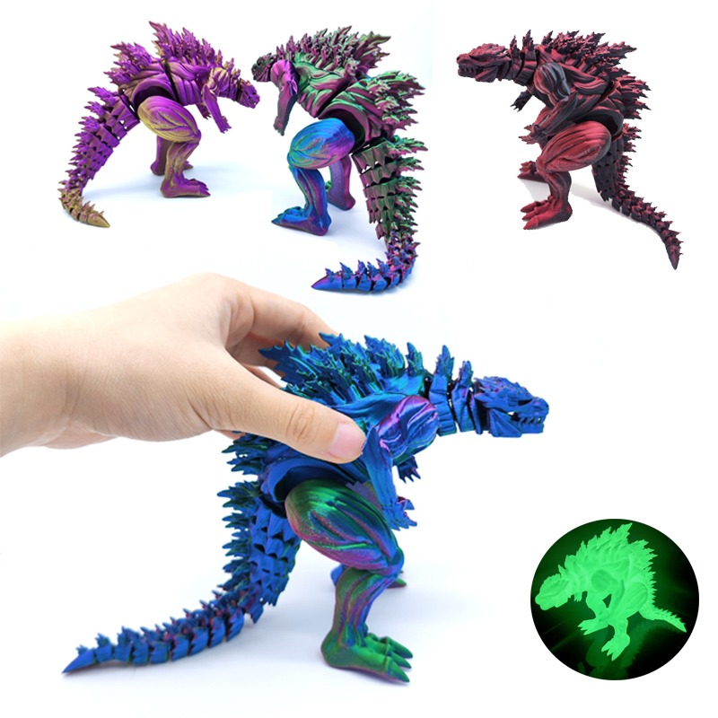 3D Printing Joints - 3D Printing Muscle Dinosaur Action Figure
