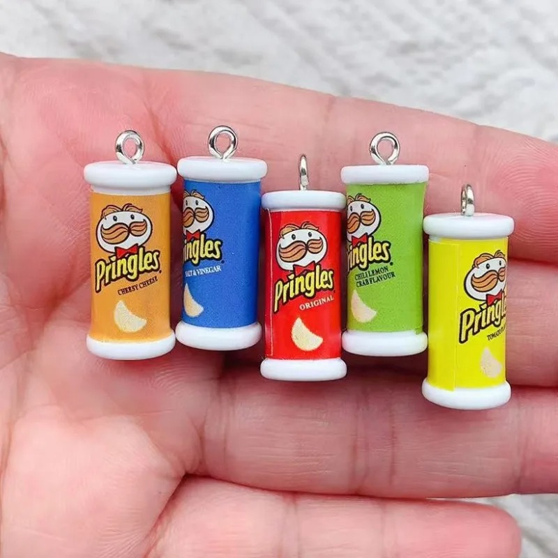 3D Printing Earrings - 10pcs Simulation Of 3D Potato Chip