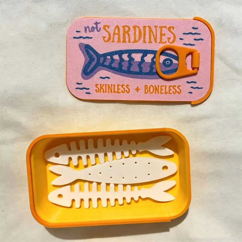 Sardine Tin Jewelry Box 3D Pri - огляд і ціна 3D Printing Earrings