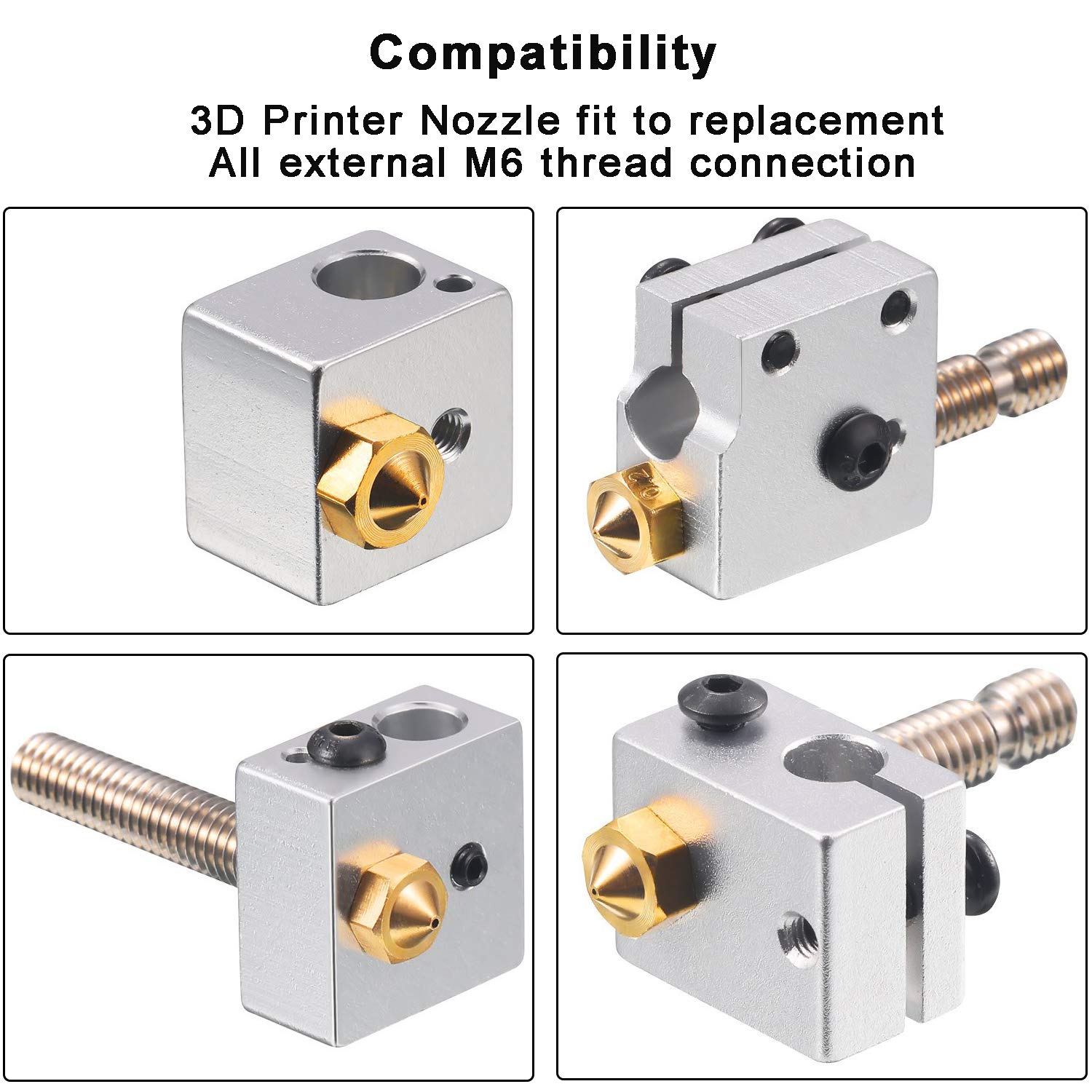 0.4mm Brass Nozzles 3D Printer - огляд і ціна 3D Printer Nozzle Brass