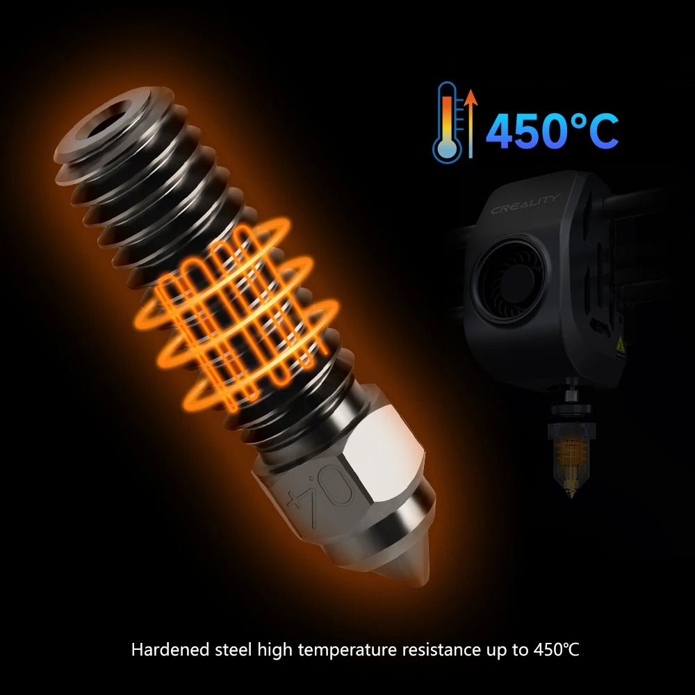 Creality K1 Hardened Steel Noz - огляд і ціна 3D Printer Nozzle Brass
