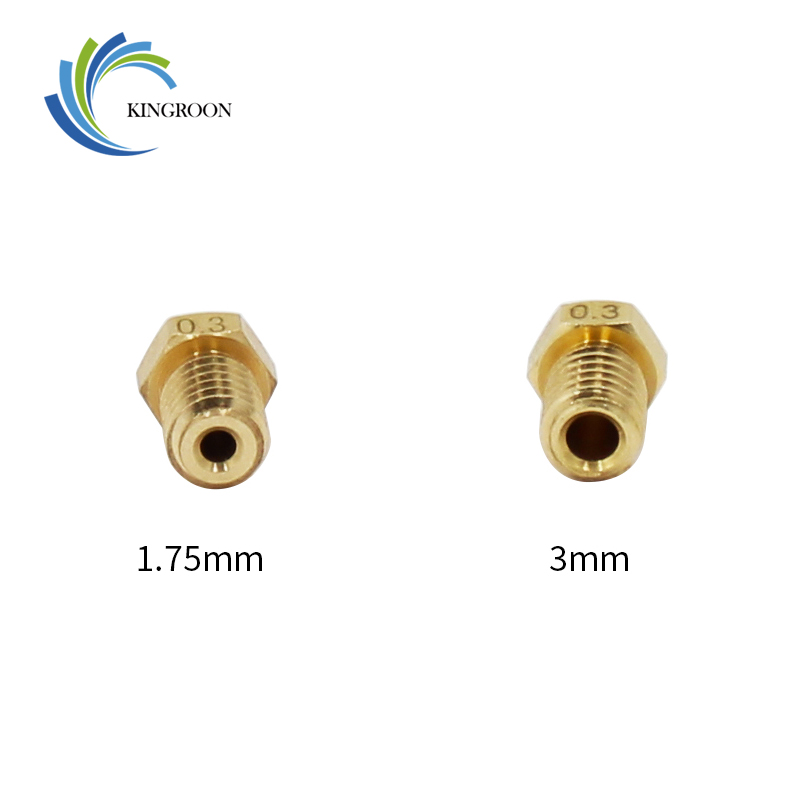 5pcs/lot V5 V6 Nozzle 0.2 0.25 - огляд і ціна 3D Printer Nozzle Brass