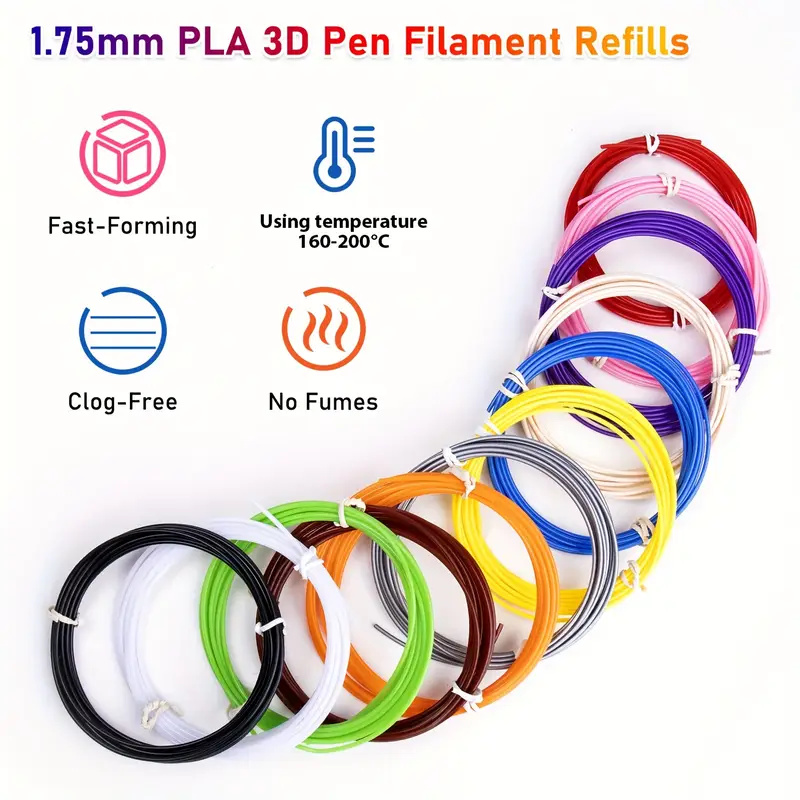 40/32/30 Colors PLA Filament f - огляд і ціна 3D Printing Pen For Kids