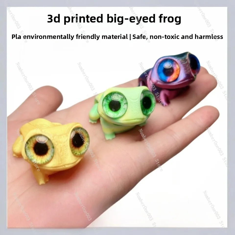 3D Printed Cute Big Eye Frog F - огляд і ціна 3D Printing Joints