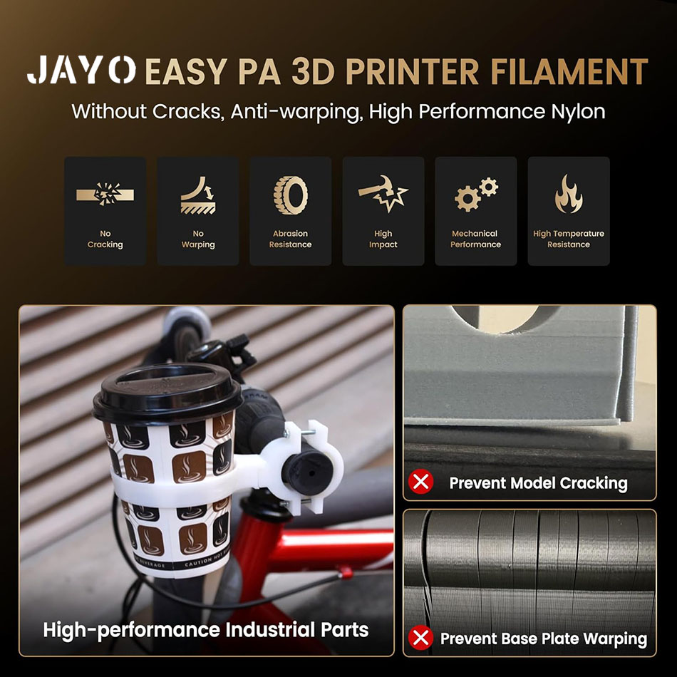 JAYO Easy PA Filament 1.75mm N - огляд і ціна 3D Printing Nylon