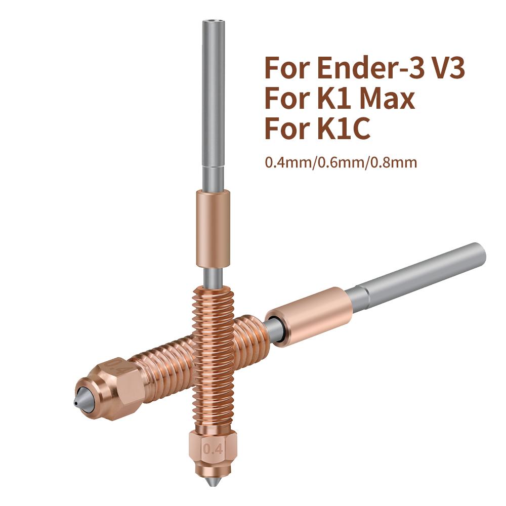 Upgraded For K1C Nozzle All-in - огляд і ціна 3D Printer Nozzle Brass