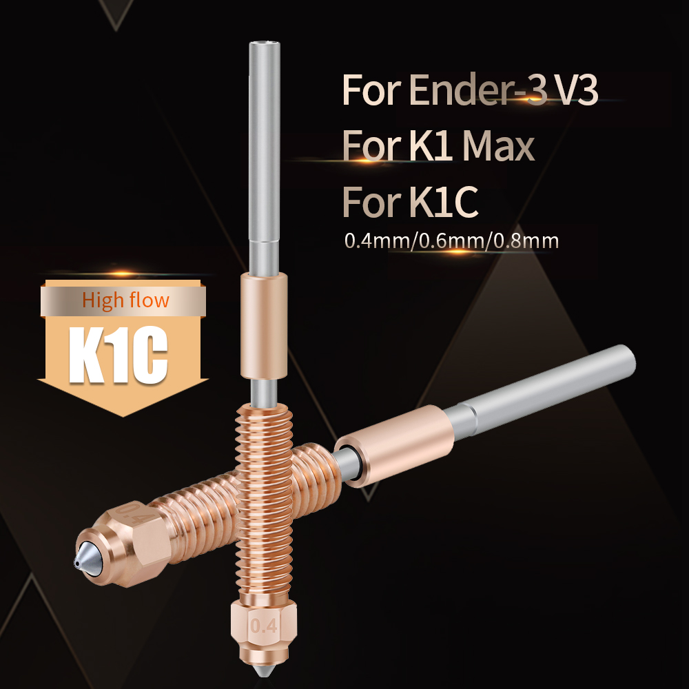 Upgraded For K1C Nozzle All-in - огляд і ціна 3D Printer Nozzle Brass