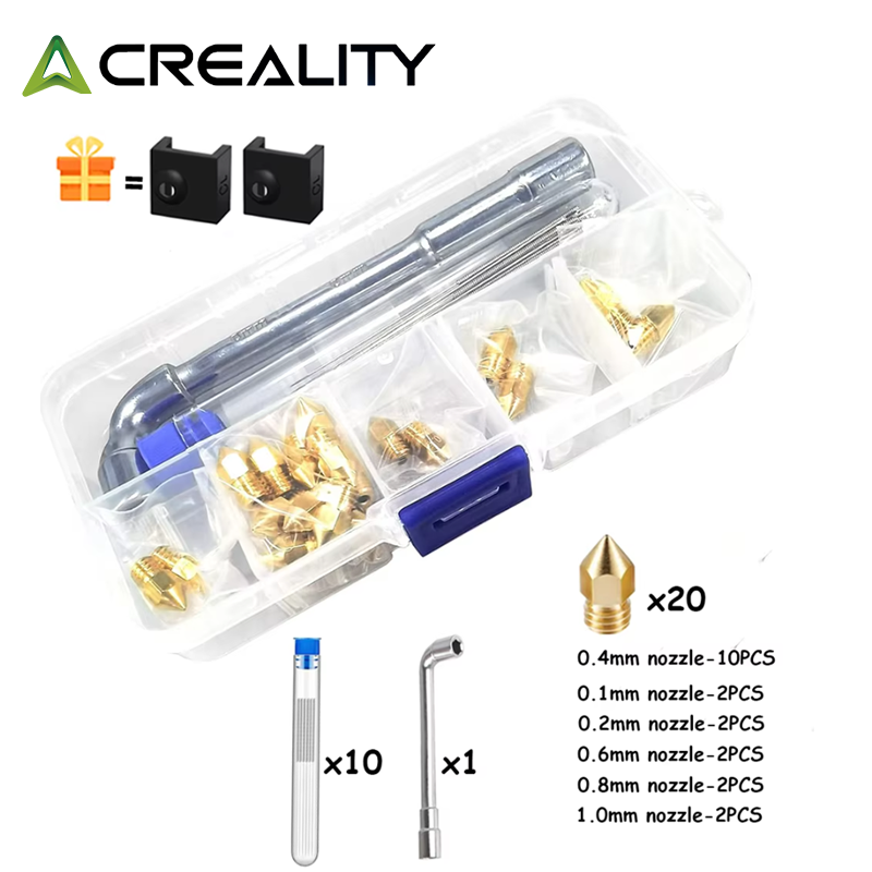 CREALITY 20 Pcs MK8 Brass Nozz - огляд і ціна 3D Printer Nozzle Brass