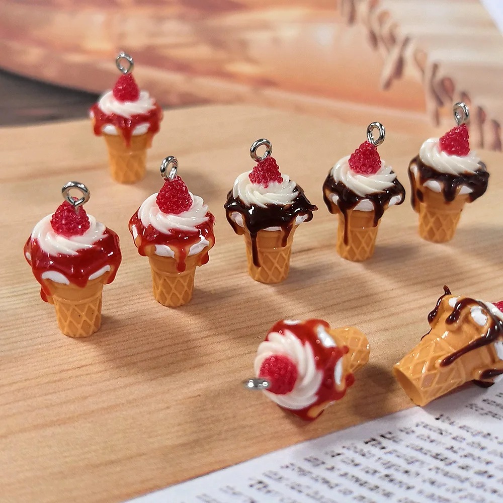 10Pcs 3D Mini Simulated Strawb - огляд і ціна 3D Printing Earrings