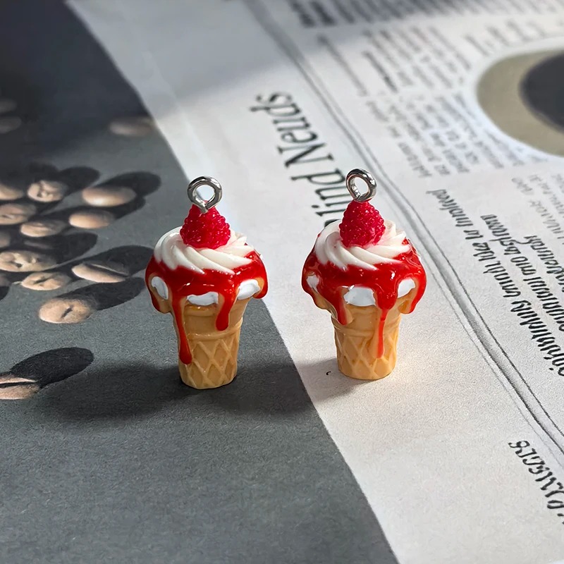 10Pcs 3D Mini Simulated Strawb - огляд і ціна 3D Printing Earrings