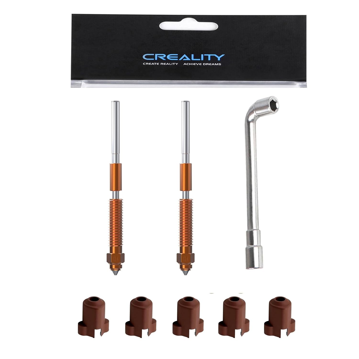 1/3/5PCS Creality K1C Nozzle,  - огляд і ціна 3D Printer Nozzle Brass