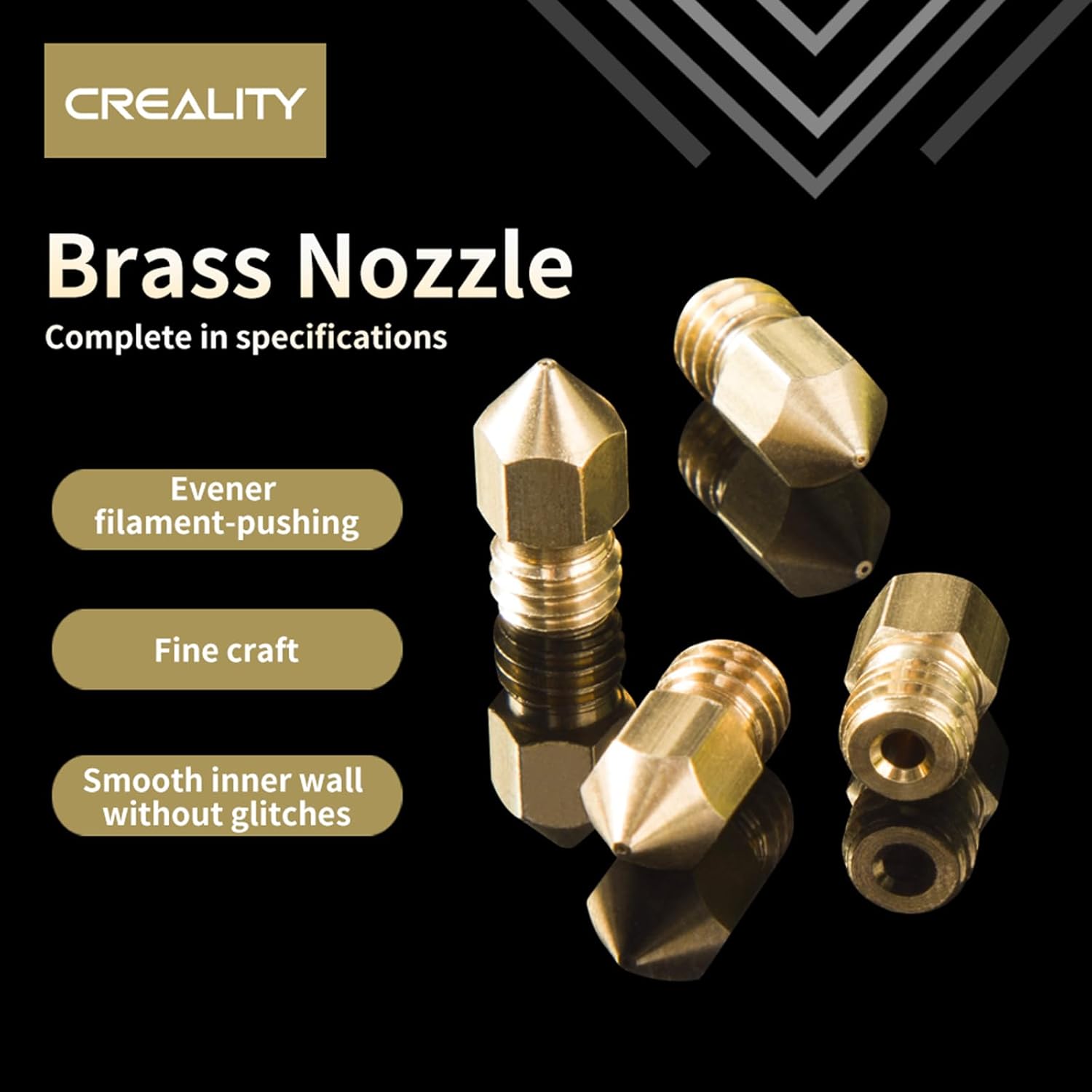 Official Creality Ender 3/Ende - огляд і ціна 3D Printer Nozzle Brass
