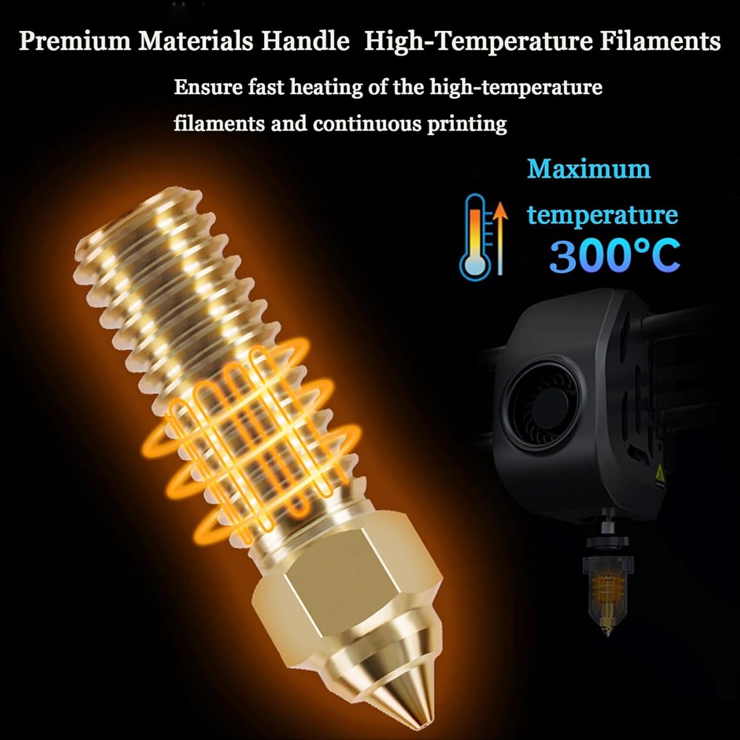 Creality Official K1/K1 Max No - огляд і ціна 3D Printer Nozzle Brass