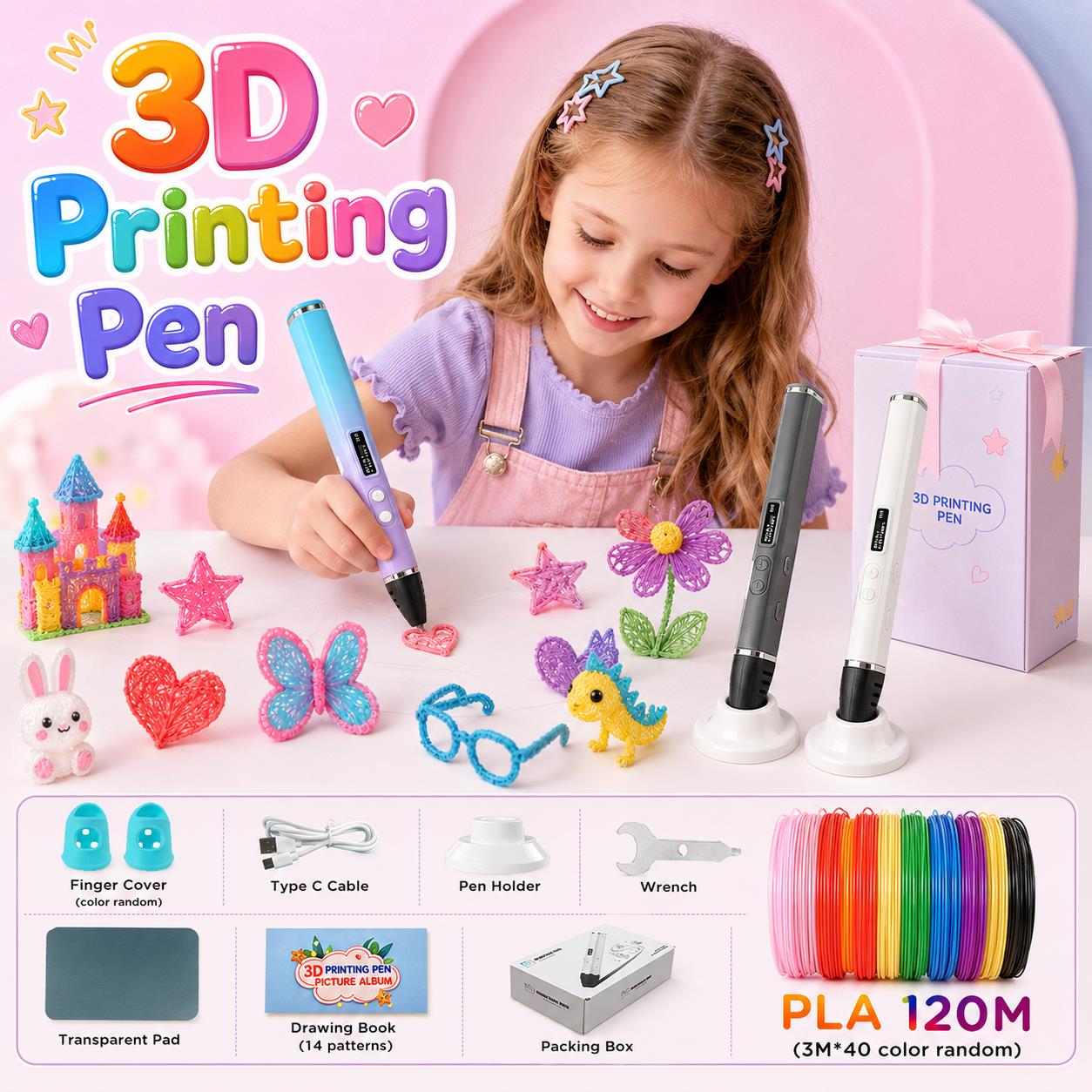 3D Printing Pen Kids with Type - огляд і ціна 3D Printing Pen For Kids