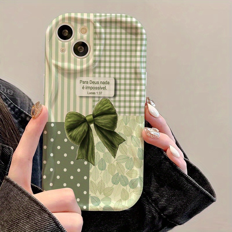 Green Bow Grid Print Lens Prot - огляд і ціна 3D Printing Iphone