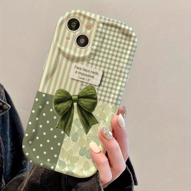 Green Bow Grid Print Lens Prot - огляд і ціна 3D Printing Iphone