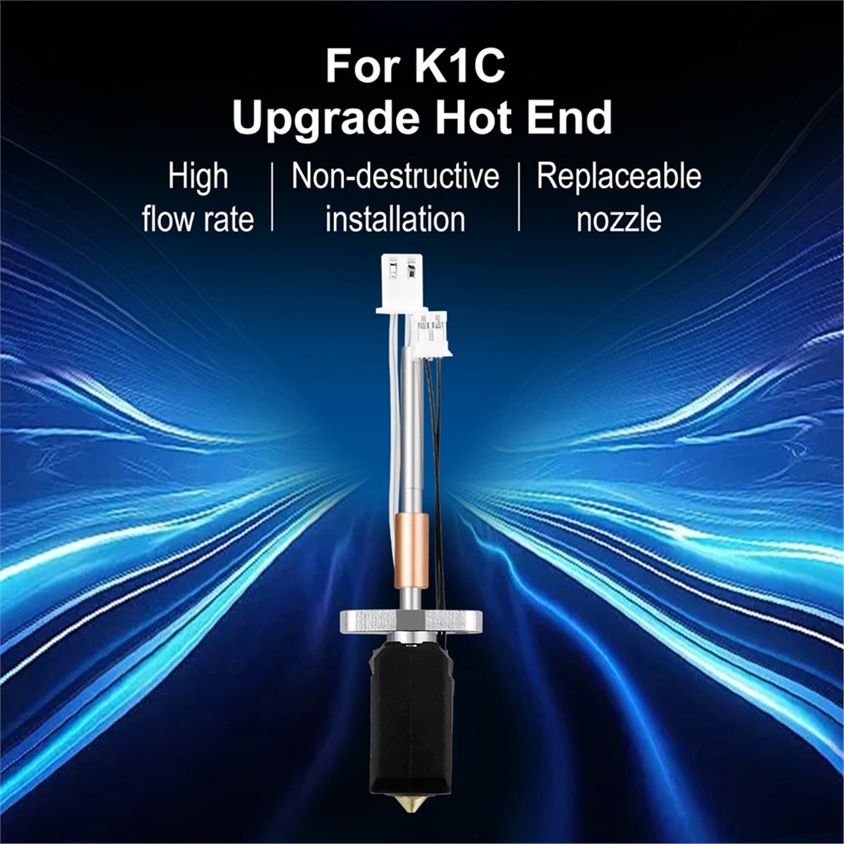 Upgrade Hotend Kit for K1C Hot - огляд і ціна 3D Printer Nozzle Brass