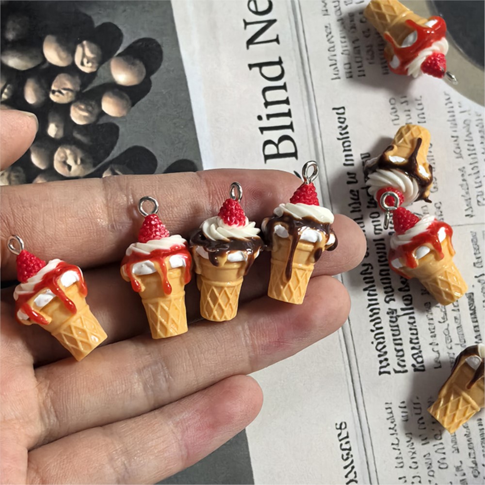 10Pcs Cute 3D Simulation Food  - огляд і ціна 3D Printing Earrings